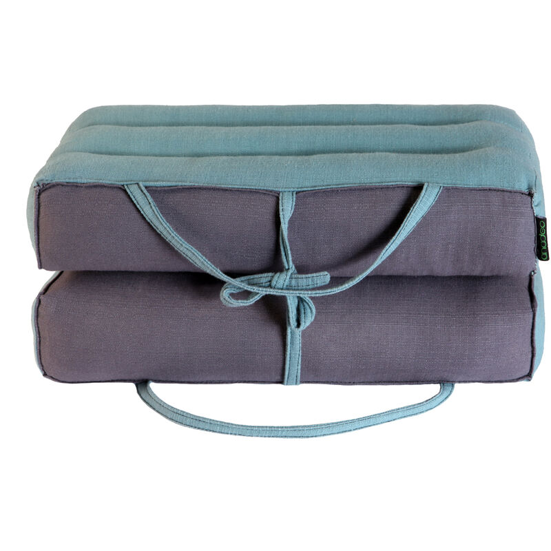 

FOLDABLE - Cojín de Yoga y Meditación Plegable Zafu - Azul Niagra Gris - X1