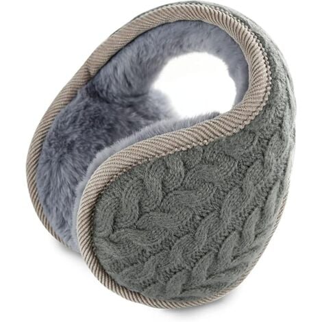 CYSLMUK Foldable Earmuffs Winter Warm Ear Cover Wool Earmuffs Men Women Ear Muffs for Outdoor, Cycling, Running, Skiing