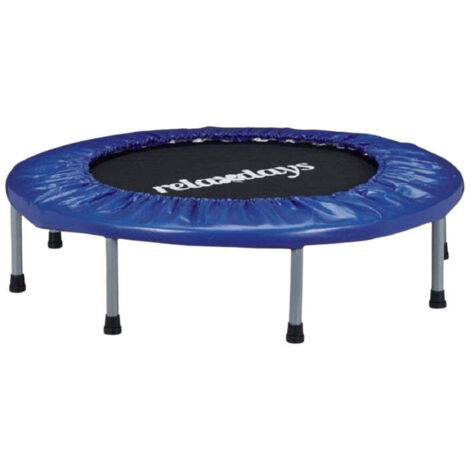 Foldable fitness trampoline blue black indoor exercise trampoline rebounder