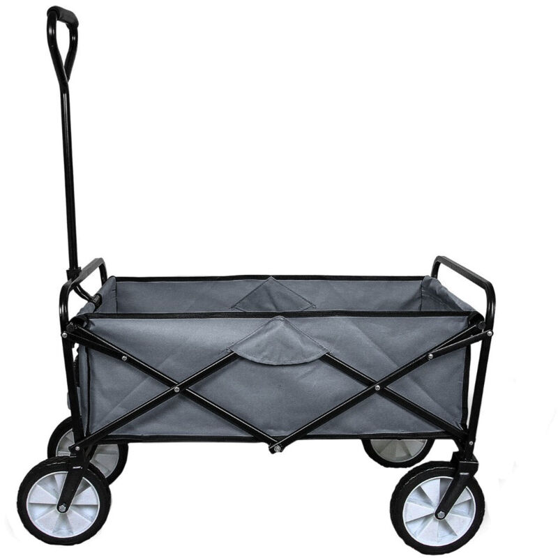 Monster-Shop Foldable Garden Cart Grey