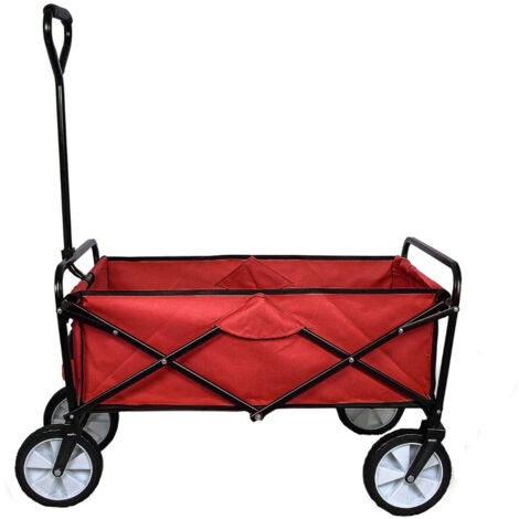 Foldable Garden Cart Red