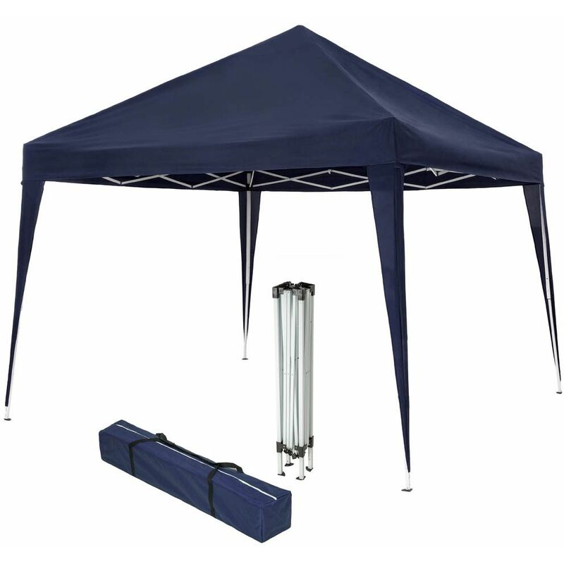 Image of Gazebo foldable 3x3m - garden gazebo, camping gazebo, party gazebo - blue - blue