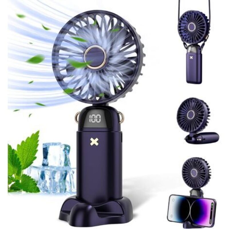Image of Foldable Handheld Mini Fan, USB Rechargeable,&hellip;
