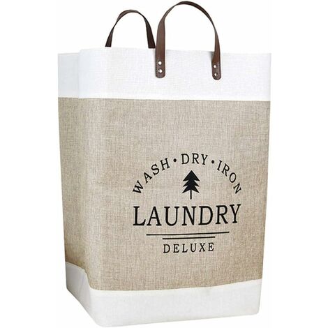 Foldable Laundry Basket Laundry Baskets for Bedroom Storage Organizer Decorative Laundry Baskets Waterproof Handle Bathroom Home 35x56cm