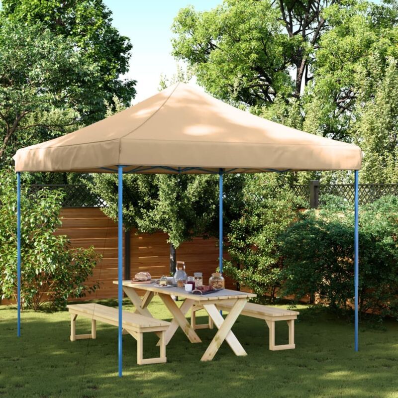 Vidaxl - Foldable Party Tent Pop-up Beige 292x292x315 Cm