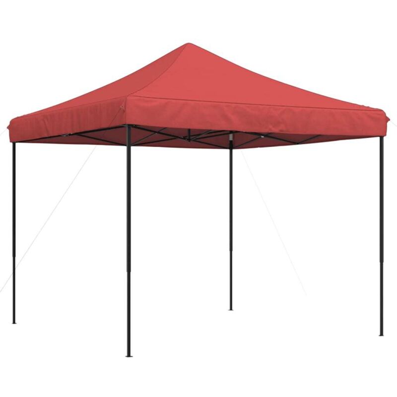 Vidaxl - Foldable Party Tent Pop-up Burgundy 292x292x315 Cm