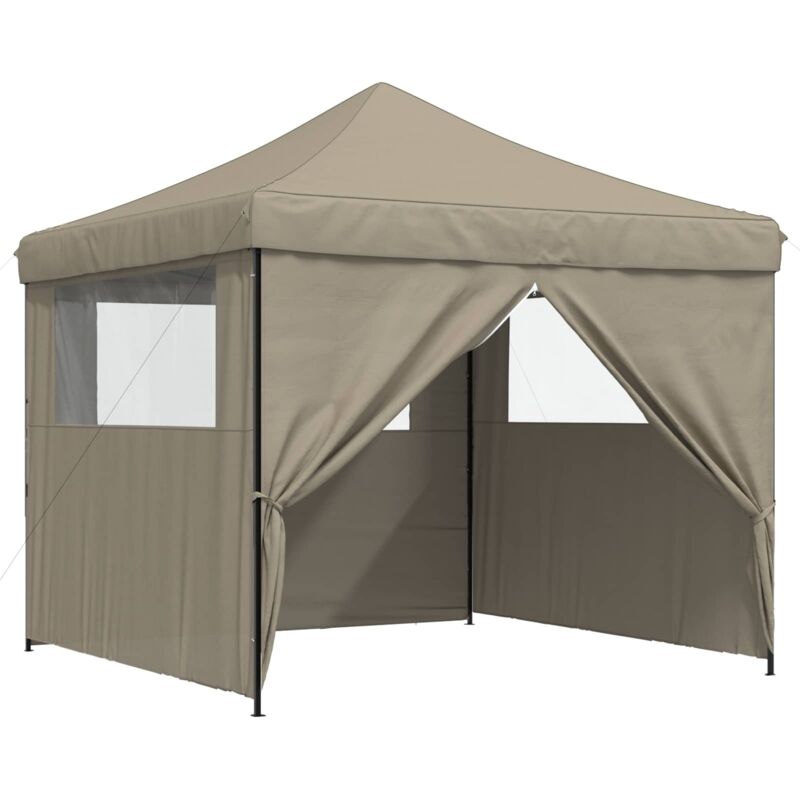 Party Tent Folding Taupe 292 X 292 X 315 Cm Oxford Fabric Vidaxl