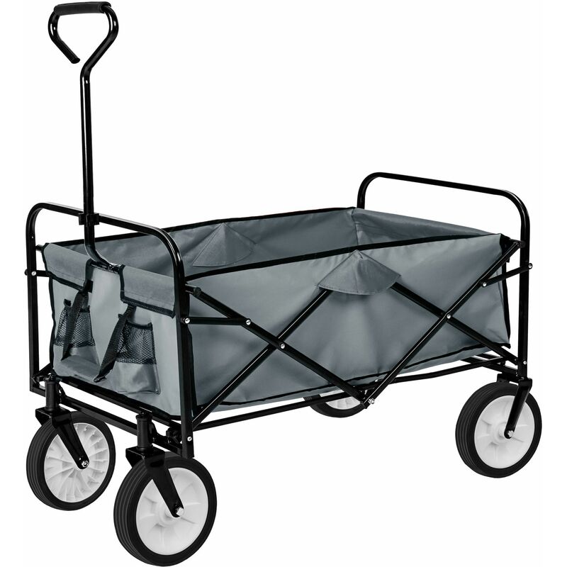 Garden trolley foldable - garden cart, beach trolley, trolley cart - grey