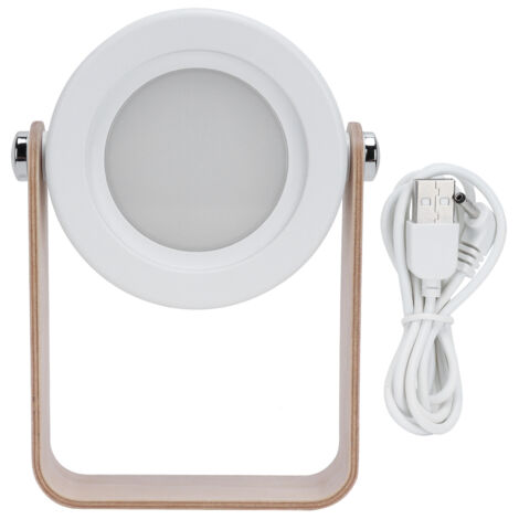 Foldable Reading Lamp Portable Touch Control Dimmable LED Night Light Gift for Bedroom BedsideWhite