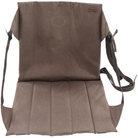 Foldable Seating Cushion Triangular Fence Back Mesh Pocket Wear Resistant Portable Chair Cushion for Hiking Fishing