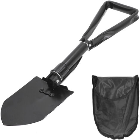 Foldable Shovel High Hardness Portable Military Style Collapsible Shovel for Camping Gardening Emergency