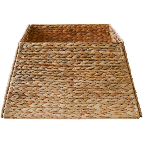 Foldable Square Tree Skirt - Water Hycainth - L60 x W60 x H26 cm - Natural