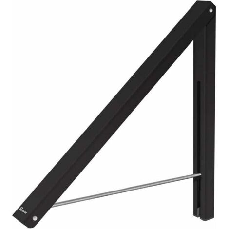 Foldable, wall-mounted, retractable clothes hanger