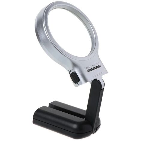 Handheld Magnifier, 5x 11x Tabletop Magnifying Glass With Folding