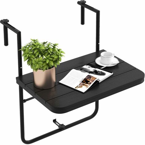 Balcony table folding 2024 rail mount