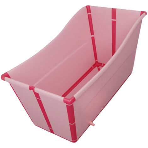 [Folding Bathtub] [Home Spa] [Large Model] [Thickened Polypropylene + Thermoplastic Elastomer] Baignoire portable, spacieux design folding pour adultes et enfants, soak standing, multifunctional avec 