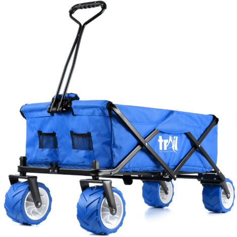 Folding Beach Trolley - Blue