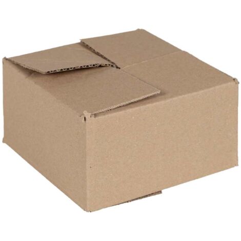 Folding Box with Storage 50 pcs Brown 15 x 15 x 8 cm Cardboard vidaXL