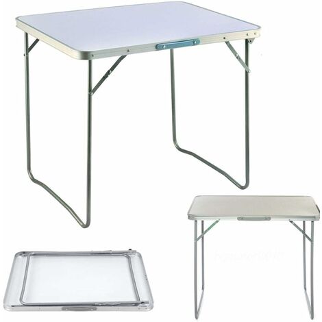 Folding Camping Table - 80x60x69cm, Portable Garden Lightweight Table, for Indoor or Outdoor use, Ideal for Picnic Party BBQ Dining Writing Study Reading Stand