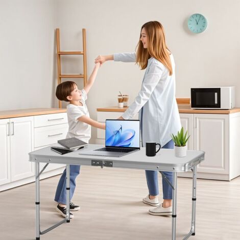 Folding Camping Table Garden Tables Work Table Height Adjustable Balcony Tables in Aluminum