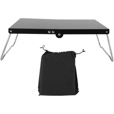 Folding Camping Table Stainless Steel Portable Mini Beach Table Camping Side Table for Outdoor Cooking BBQ Hiking Fishing