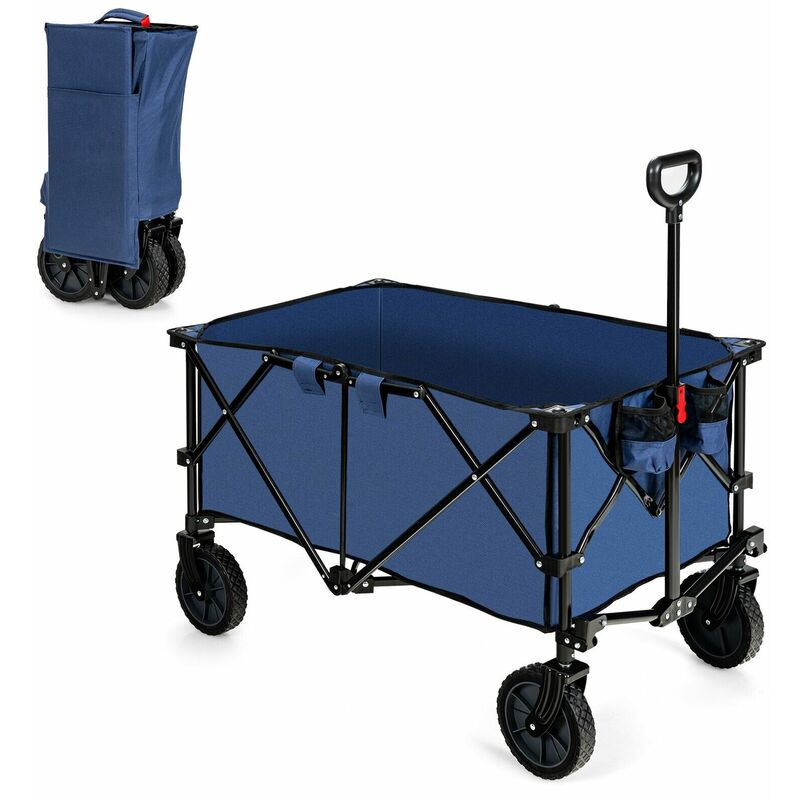 Folding Camping Wagon Collapsible Beach Garden Trolley Buggy Shopping Cart 212L