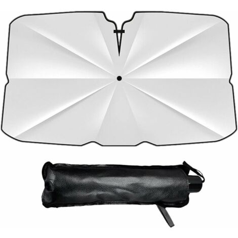 Folding Car Windshield Sunshade Umbrella, Car Sunshade for Front Windshield, Folding Car Sunshade, 360° Adjustable Flexible Pole, Universal for Car Windshield