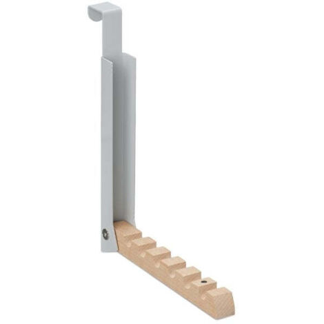 Folding door hook in grey