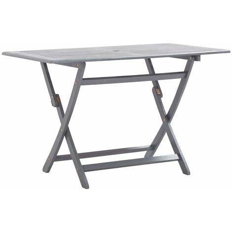 Folding Garden Table 120x70x75 cm Solid Acacia Wood vidaXL