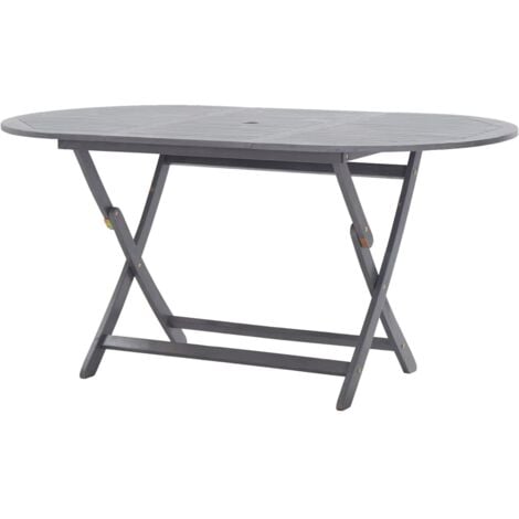 Folding Garden Table 160x85x75 cm Solid Acacia Wood vidaXL