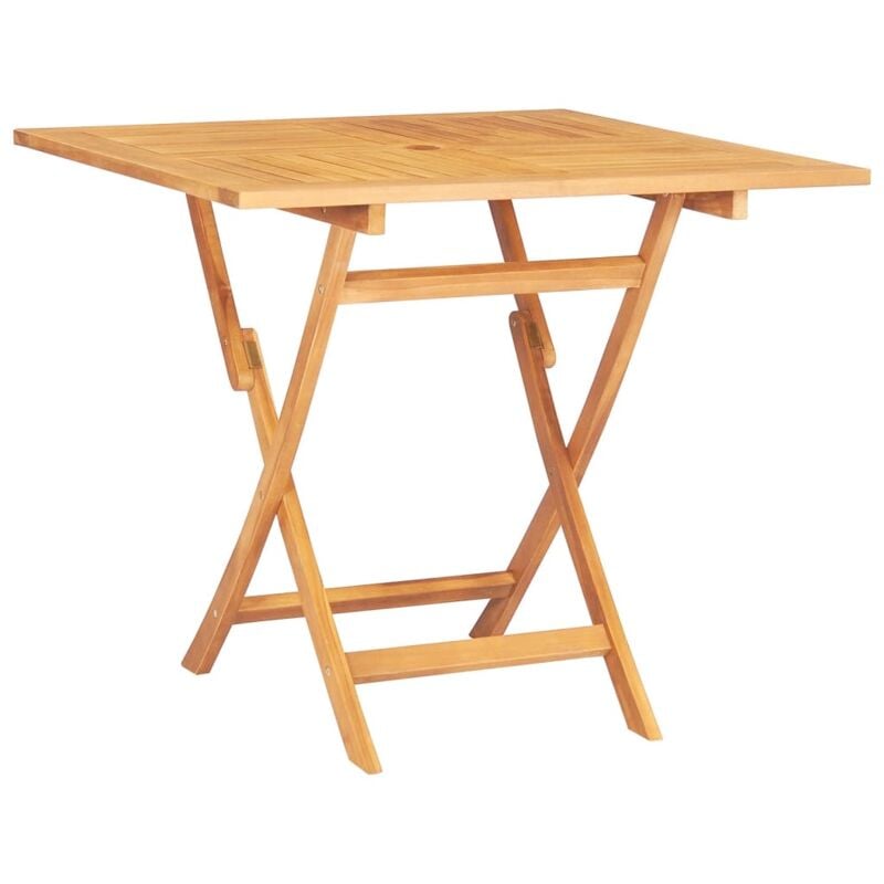 Folding Garden Table 85x85x76 cm Solid Teak Wood Vidaxl