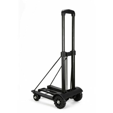 Folding Hand Truck - Heavy Duty Luggage Cart, 75KG Capacity, Travel & Office Use