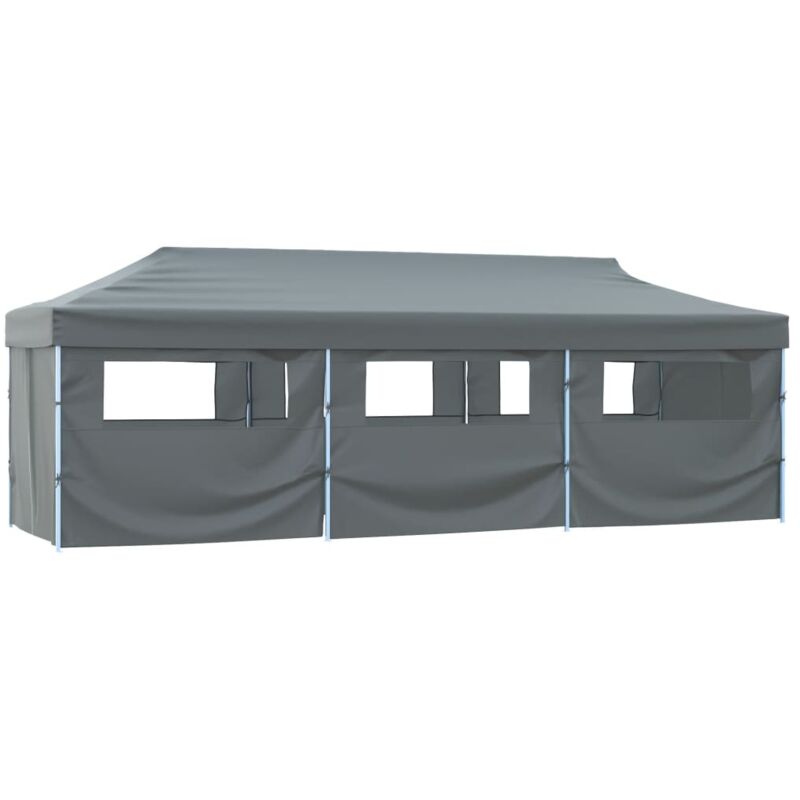 Vidaxl - Folding Pop-up Party Tent With 8 Sidewalls 870x291x315 Cm Anthracite