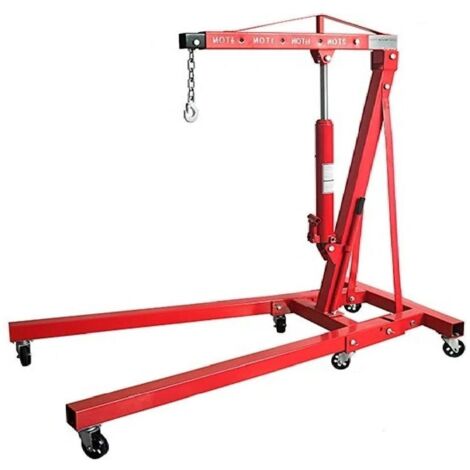 Folding Portable Engine Crane Hoist 1T (Hydraulic Lifting Garage Workshop Stand)