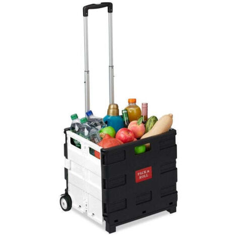 Folding shopping trolley