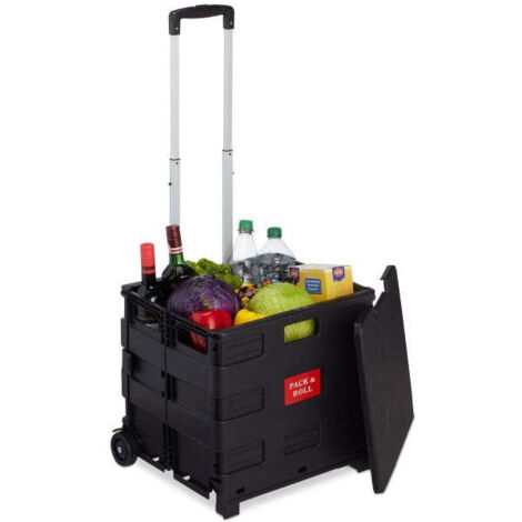 Folding shopping trolley