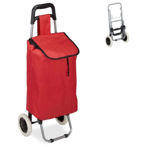 Folding shopping trolley