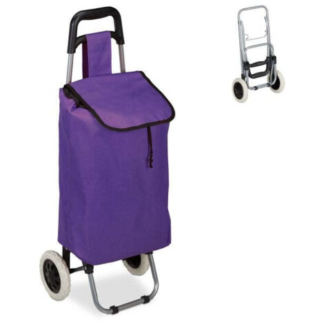 Folding shopping trolley