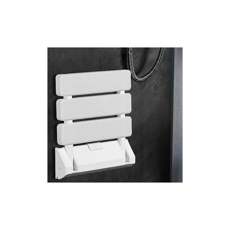 Folding Shower Seat Wall Mount Folding Shower Seat Folding Stool for Bathroom White