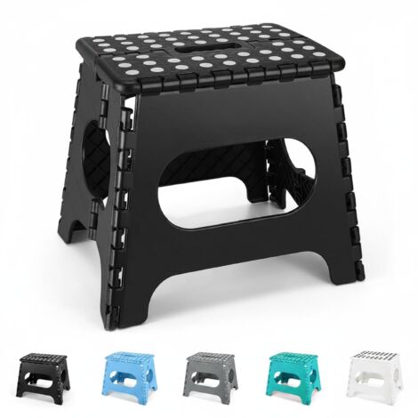 Folding Step Stool 150kg Capacity Lightweight Compact Multi-Use Non-Slip