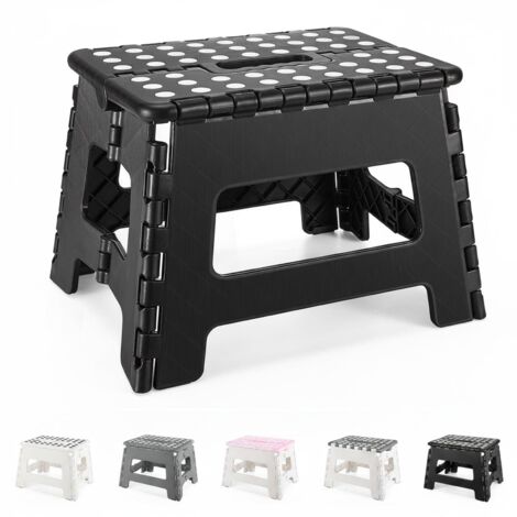Folding Stool Lightweight Compact 300lbs Capacity Non-Slip Multi-Scene Use