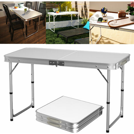 Folding Table Portable Folding Tables Camping Garden Party Trestle Dinner Buffet