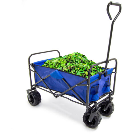 Folding Trolley Cart BMC Collapsible 100L Wagon Pull Trailer