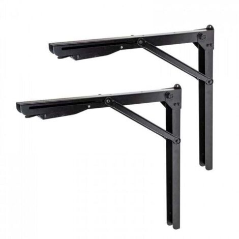 Folding wall bracket - Set of 2 brackets for wall-mounted table - Angle bracket