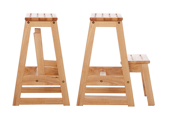 A Place For Everything - Folding Wooden Step-Stool