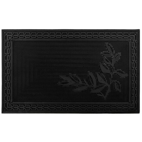 Foliage Scraper Rubber Pin Doormat, 45x75cm