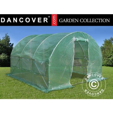 Foliengewächshaus 3x3x2m, 9m², Grün
