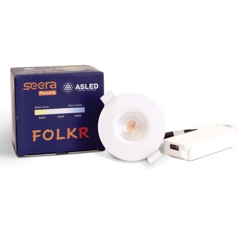 FOLK R fixe SEERA 7W Blanc ASLED FOL6WRSEE