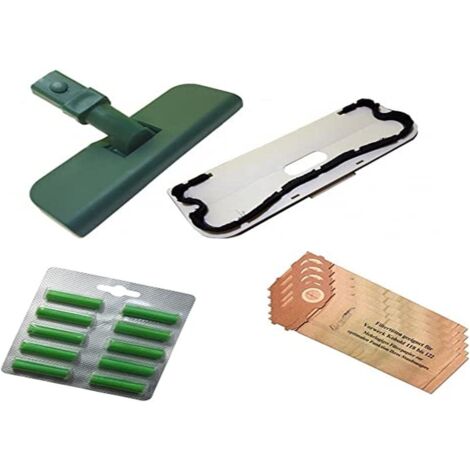 FOLLETTO VK120 -VK121-122 - SPAZZOLA COMPLETA + 8 SACCHETTI + 10 PROFUMI VERDI