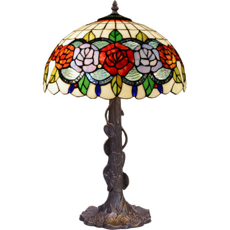 Foma Tischlampe mit 40 cm Durchmesser Schirm Rosy-Serie